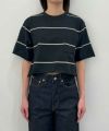 ＜blurhms＞C/NAPP Border Cut-off Short Pocket Tee(WOMENS)