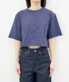 ＜blurhms＞Piece-dyed Cut-off Short Pocket Tee(WOMENS)