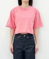 ＜blurhms＞Piece-dyed Cut-off Short Pocket Tee(WOMENS)