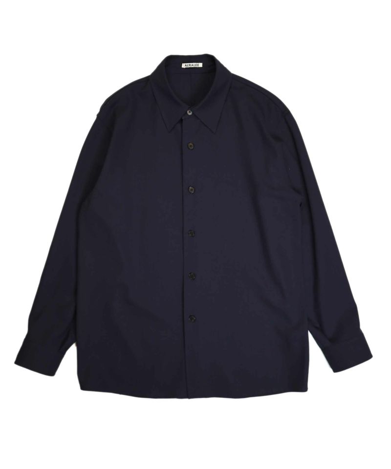 ＜AURALEE＞HARD TWIST WOOL DOBBY SHIRT