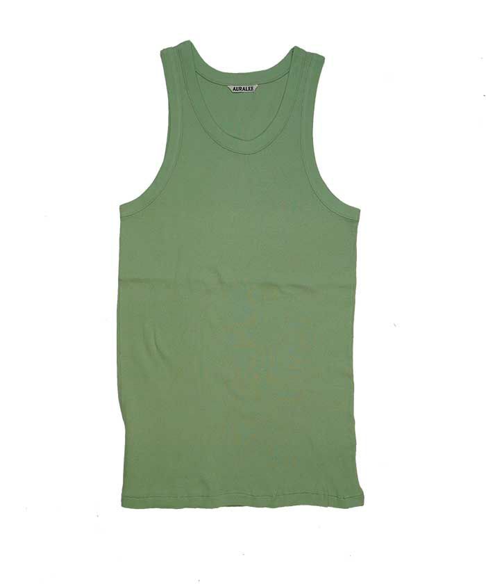 ＜AURALEE＞ORGANIC SOFT RIB TANK