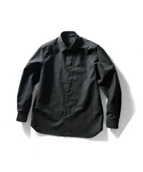 山内＞ウール×リネン高密度クロスシャツ | MAKES ONLINE STORE 