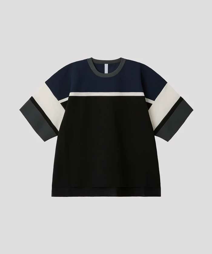 ＜CFCL＞TC GARTER SHORT SLEEVE TEE SHIRT