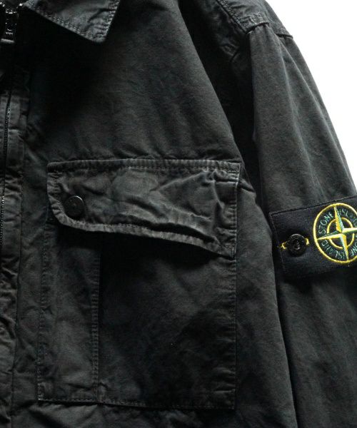 ＜STONE ISLAND＞OLD EFFECT BRUSHED COTTON OVERSHIRT(8015119WN) 【2024SS】