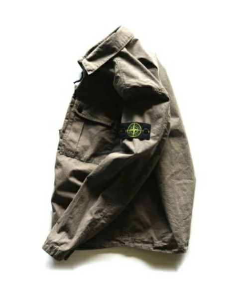 ＜STONE ISLAND＞OLD EFFECT BRUSHED COTTON OVERSHIRT(8015119WN) 【2024SS】