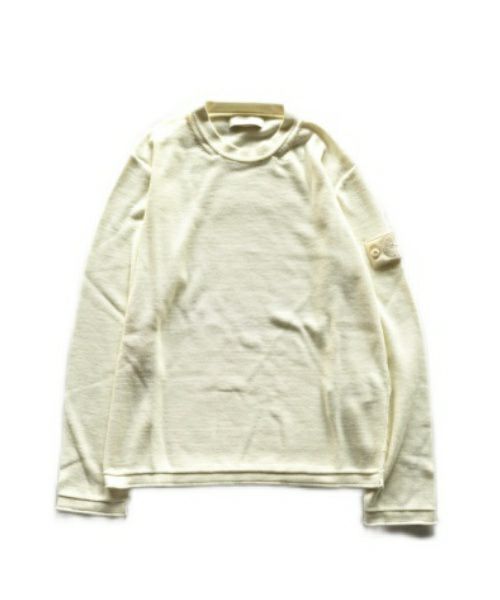 ＜STONE ISLAND＞COTTON CASHMERE SWEATER GHOST PIECES(8015539FA) 【2024SS】