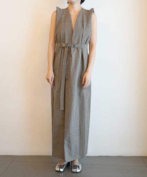 ＜PHOTOCOPIEU＞BELTED LONG DRESS