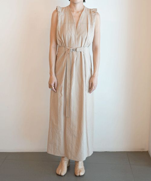 PHOTOCOPIEU＞BELTED LONG DRESS | MAKES ONLINE STORE