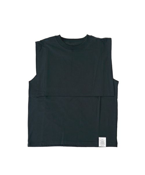 HYKE SLEEVELESS ボーダートップス 1サイズ HYKE>SLEEVELESS TEE(5.6OZ) | MAKES ONLINE STORE