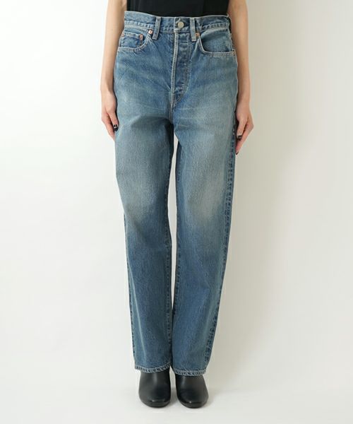 ＜blurhms＞13.5oz Denim Pants Narrow/USED-Indigo(WOMENS)