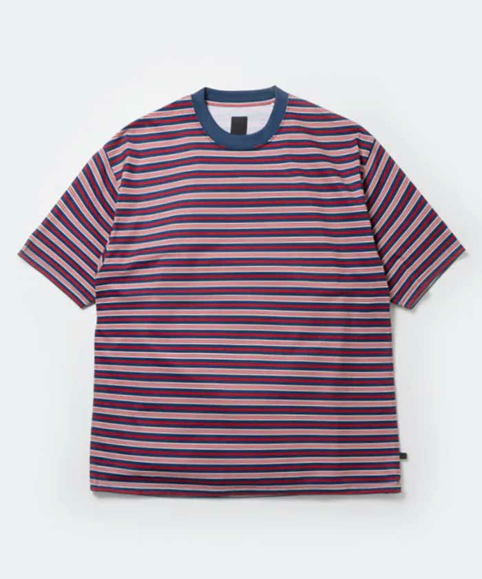 美品TECH DRAWSTRING MULTI BORDER S/S TEE L DAIWA PIER39＞TECH DRAWSTRING MULTI BORDER S/S TEE | MAKES