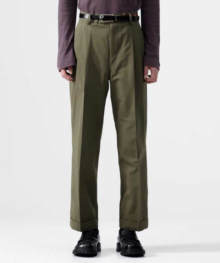 BED J.W. FORD＞Cotton Two-tuck Pants | MAKES ONLINE STORE