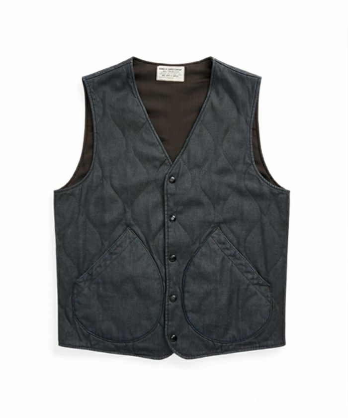 ＜RRL＞QUILTED INDIGO DENIM VEST(MNRROTW1N220046)