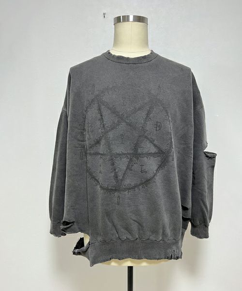 ＜KIDILL＞DESTROY PULLOVER SWEAT (KL842)