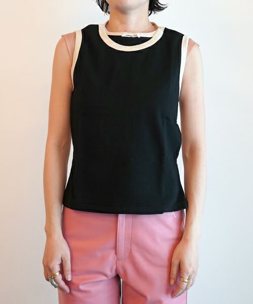 FUMIKA＿UCHIDA＞TRIMMED APRON TEE | MAKES ONLINE STORE