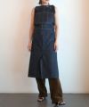 ＜FUMIKA＿UCHIDA＞DENIM OVERALL APRON MINI DRESS