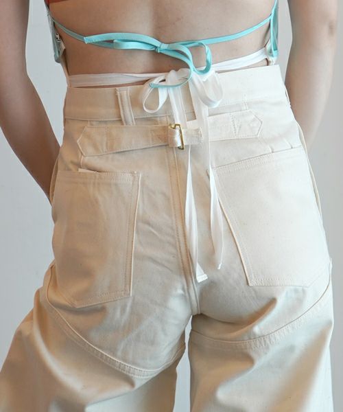 FUMIKA＿UCHIDA＞DENIM HIGH-WAIST BUGGY PANTS | MAKES ONLINE