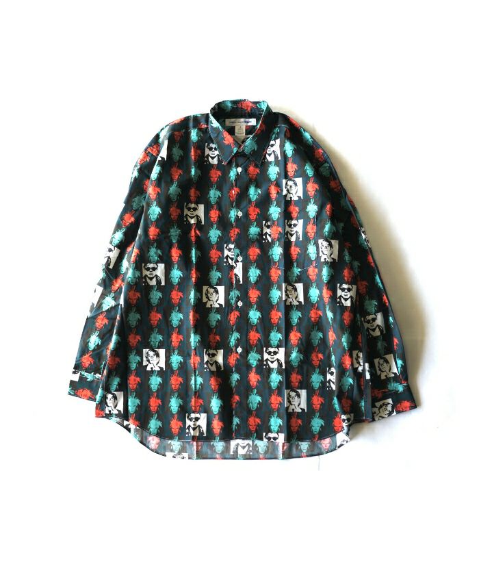 ＜COMMEdesGARCONS SHIRT＞CDG SHIRT×Andy Warhol OVER PRINT SHIRT ＂Andy Warhol＂(FＭ-B001-051)