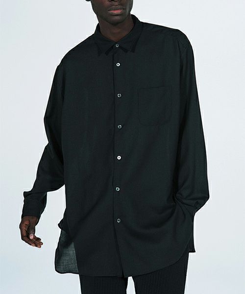 SOPHNET.＞WOOL TWILL BAGGY LONG SHIRT | MAKES ONLINE STORE