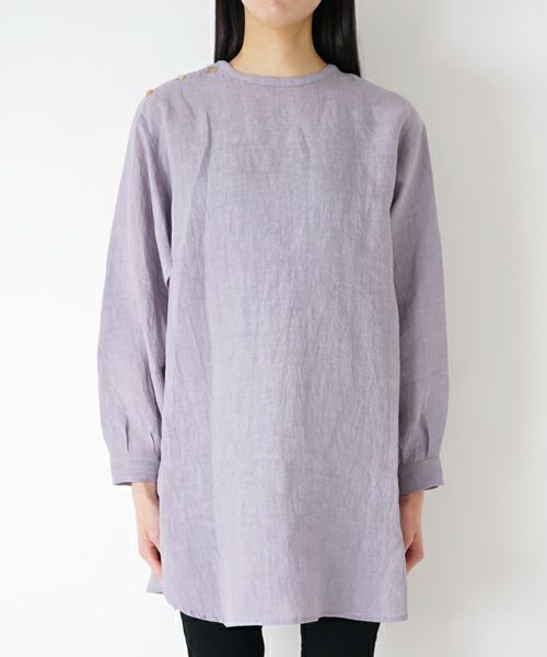 トップス archi Linen Side Open Shirt ARCHI / LINEN SIDE OPEN SHIRT-ARCHIの通販EQUAL