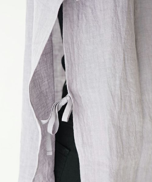 ARCHI＞LINEN SIDE OPEN SHIRT | MAKES ONLINE STORE