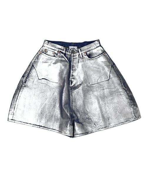 ＜doublet＞FOIL DENIM SHORT PANTS