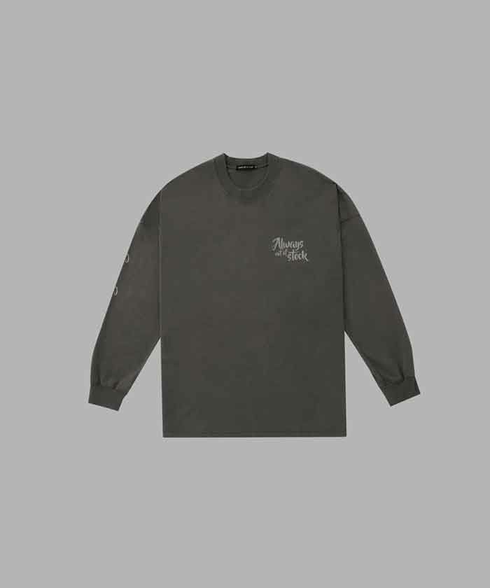 ＜ALWAYS OUT OF STOCK＞BIO WASHED GIVE&GIVE DROP SHOULDERL/S TEE
