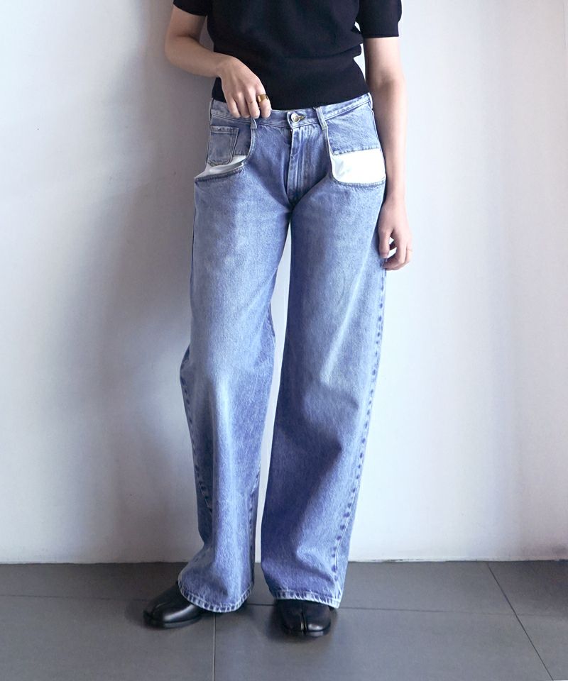 ＜Maison Margiela＞ストレートジーンズ コントラストポケット