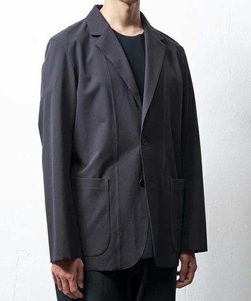 山内＞強撚フリーカットポンチ・テーラードジャケット | MAKES ONLINE