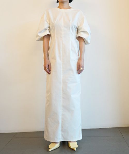 ＜MARGE＞Twill tuck Sleeve gown