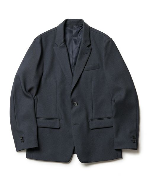 ＜MR.OLIVE＞RETRO POLYESTER TWILL / 2B SEMI PEAKED LAPEL JACKET