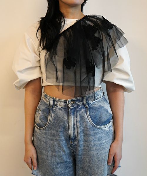  ＜MARGE＞Lace embroidery coller