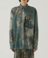 ＜Tamme＞VOILE CAMOUFLAGE DRESS SHIRT