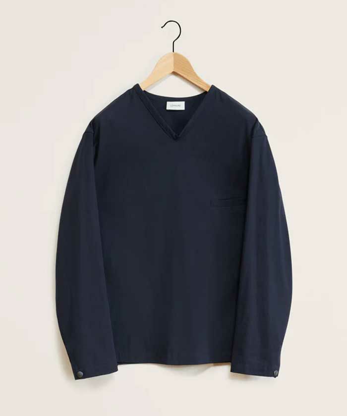 LEMAIRE＞LONG SLEEVE S V-NECK TOP (TO1232LP1253) | MAKES ONLINE STORE