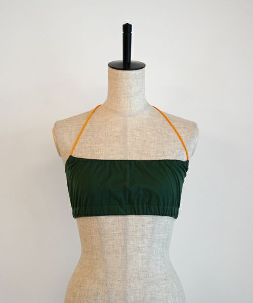 ＜OVERNEATH＞Bra017(Green/Tangerine)