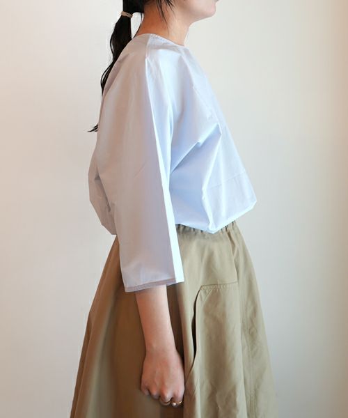 SOFIE D'HOORE＞top w slvs side slit open pockets foulard | MAKES