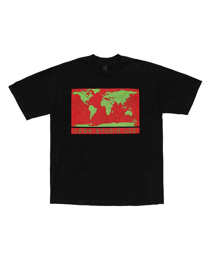 ＜LQQK Studio＞WORLD MAP TEE