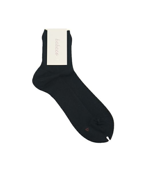 ＜babaco＞Fine Ribbed Basic Socks