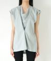 ＜LEMAIRE＞CAP SLEEVE TOP WITH SNAPS