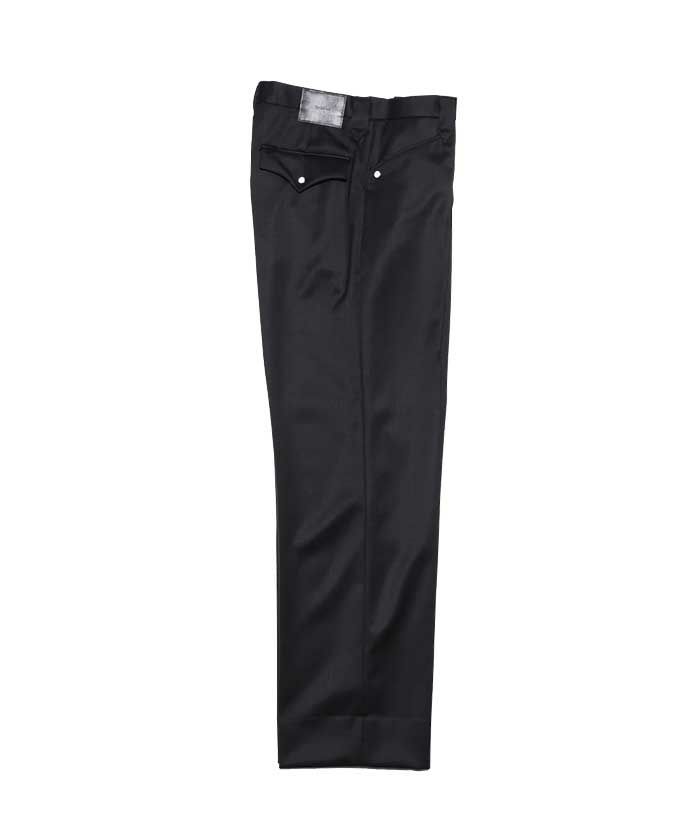 The Letters＞WESTERN WIDE TROUSERS -WOOL SATIN- | MAKES ONLINE STORE