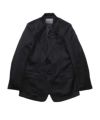 ＜The Letters＞SINGLE BREASTED JACKET -WOOL SATIN-