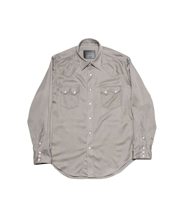 ＜The Letters＞WESTERN SHIRT -RAYON GABARDINE-