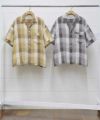 ＜UNUSED＞Check short sleeve shirt
