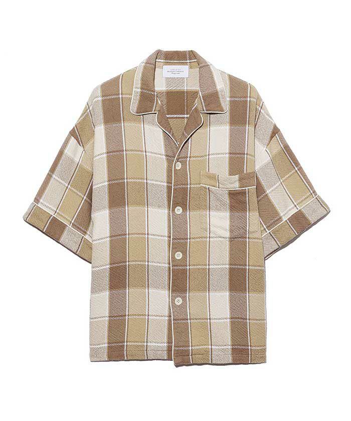 UNUSED＞Check short sleeve shirt | MAKES ONLINE STORE
