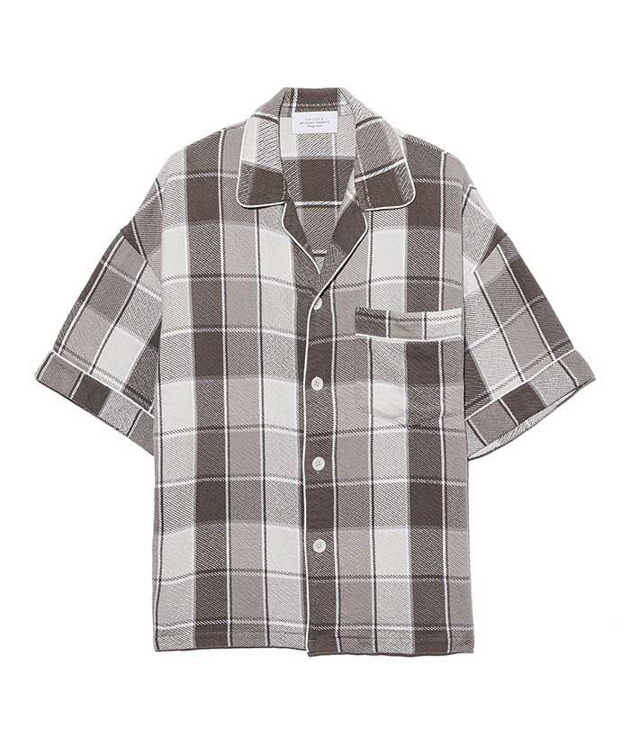 UNUSED＞Check short sleeve shirt | MAKES ONLINE STORE