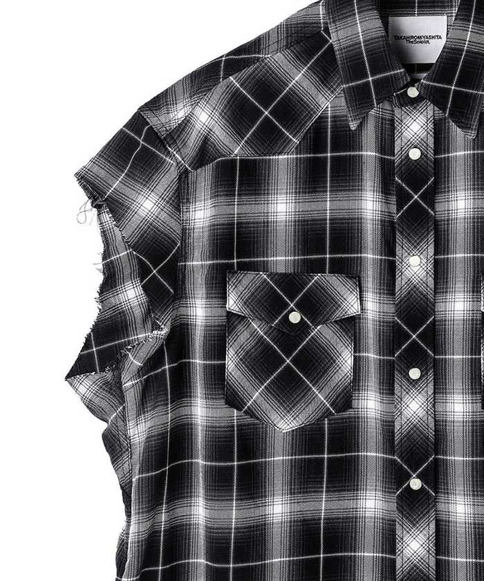 TAKAHIROMIYASHITATheSOLOISTスエード黒シャツ カート
