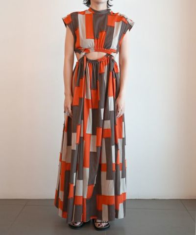 SATORU SASAKI＞JACQUARD TWISTED DRESS | MAKES ONLINE STORE