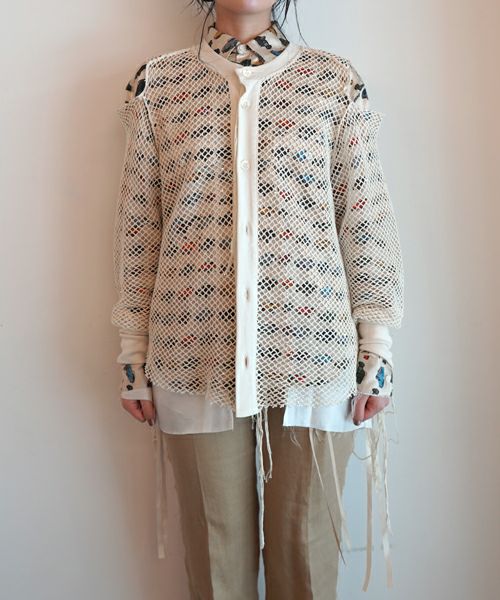 ＜Midorikawa＞SEQUIN MESH SHIRTS(MID24SS-CU02)