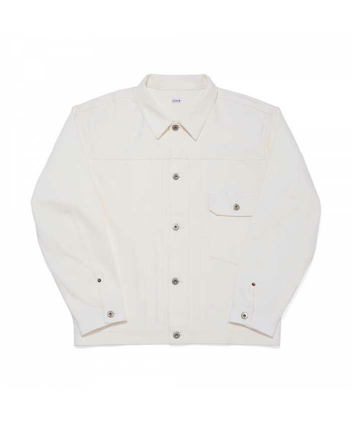 ＜SEQUEL＞RIGID WHITE DENIM JACKET (SQ-24SS-JK-03)