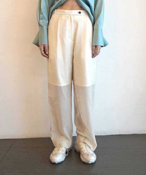 ＜SATORU SASAKI＞SEE-THROUOH TROUSERS